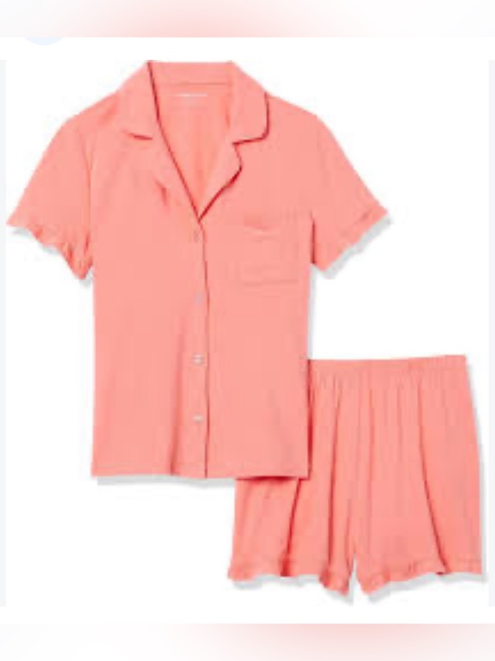 Colorful Amazon Essentials Coral Pajama Set - Soft Lightweight size L